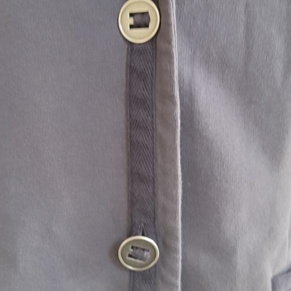 Lafayette 148 New York Gray Cotton Blend Blazer Jacket L - Picture 2 of 4